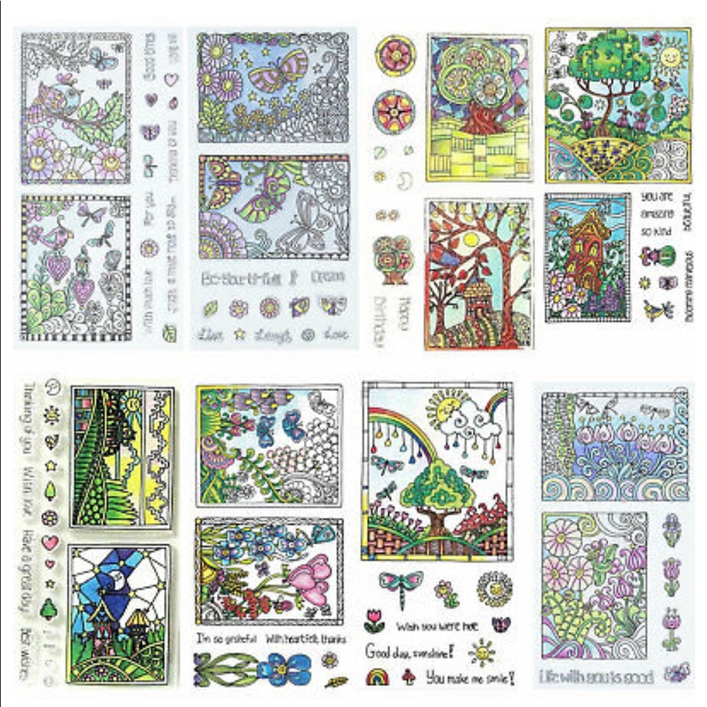 Hampton Art Coloring Clear Stamps